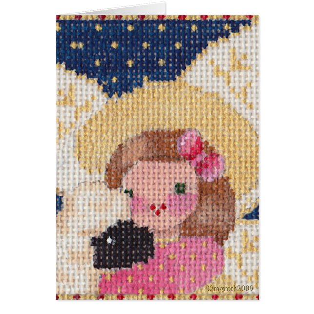 Carte Angel et agneau (Devant)