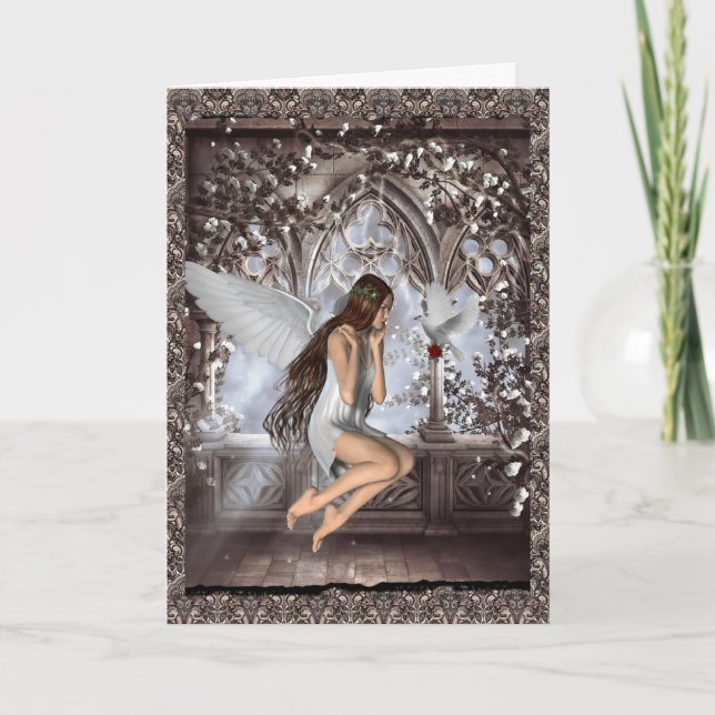 Carte Angel et sa colombe (Devant)