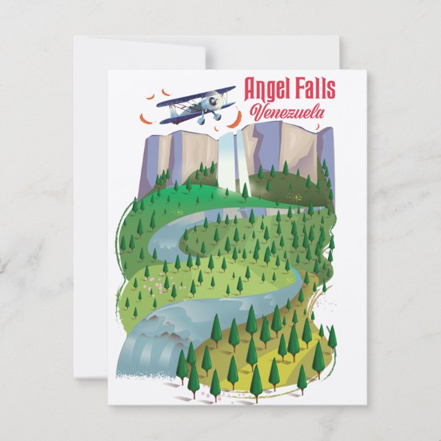 Carte Angel Falls Venezuela (Devant)