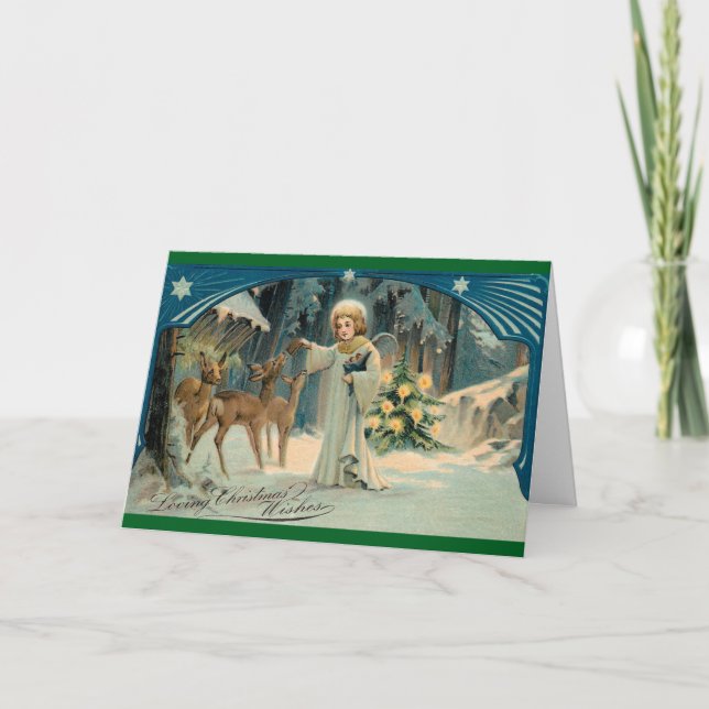 Carte Angel Feer Deer Holiday (Devant)