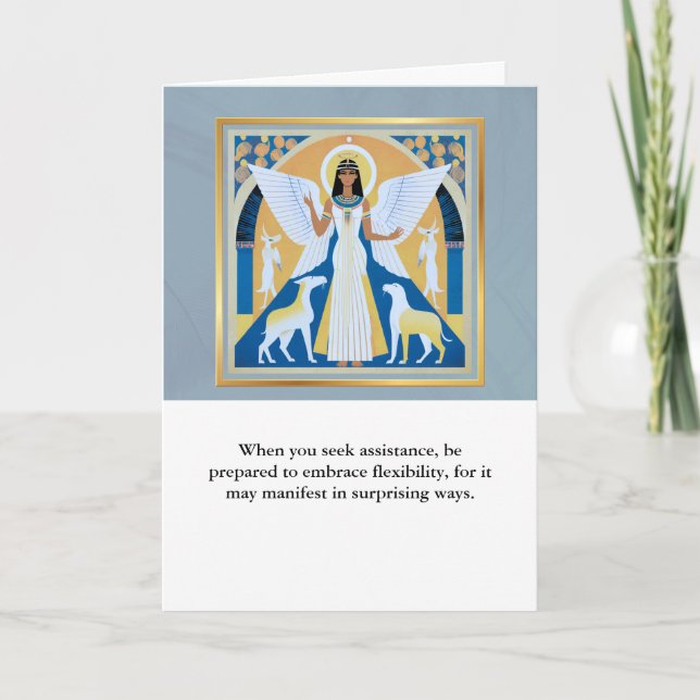 Carte angel message egypt  happy birthday (Devant)