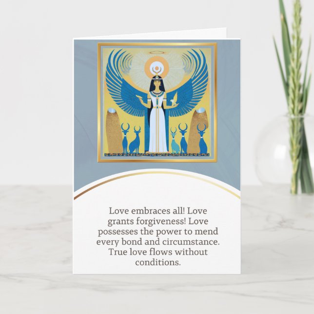 Carte angel message egypt  happy birthday (Devant)