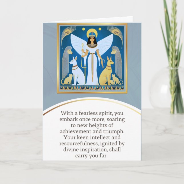 Carte angel message egypt  happy birthday (Devant)