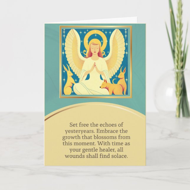 Carte angel message happy birthday (Devant)