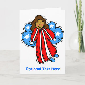 Carte Angel patriotique américain