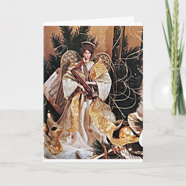 CARTE "ANGEL SOUHAITE CETTE SAISON DE NOËL" (Devant)