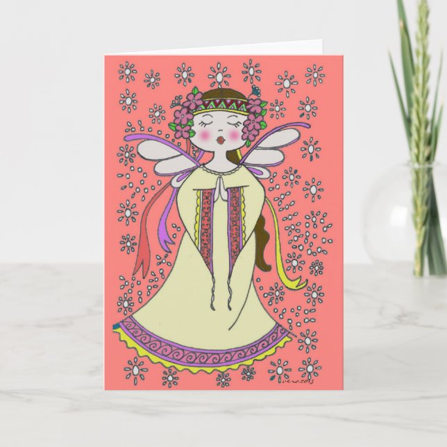 Carte Angel Ukrainian Folk Art (Devant)