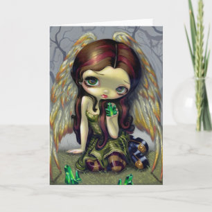 Carte "Angel with Emeralds" Greeting Card