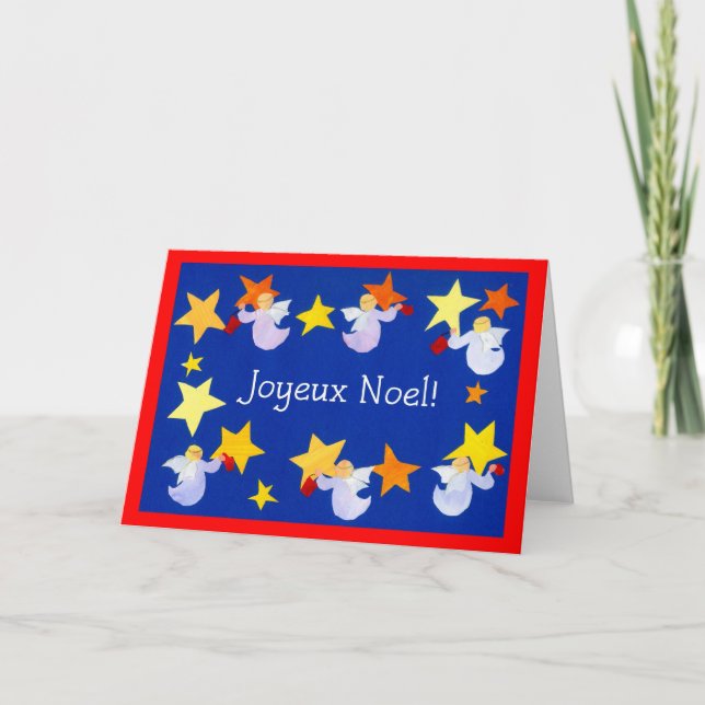 Carte Anges de Noël, Français (Devant)