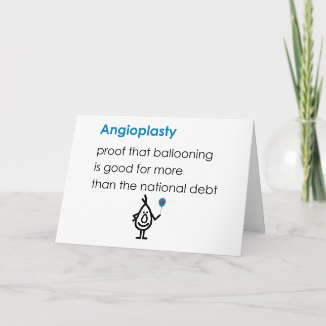 Carte Angioplastie A Funky Get Well Bientôt Poem (Devant)