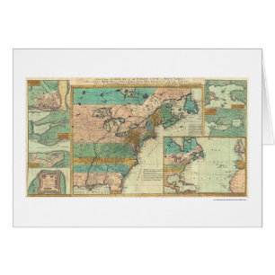 Carte anglaise de l'Amérique d'empire - 1755