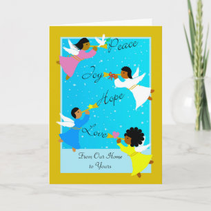 Carte Angles multiculturels Noël de chez nous