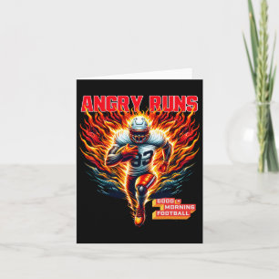 Carte Angry Runs Good Morning Football Sport Lover Vinta