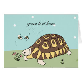 Carte angulée personnalisable de tortue