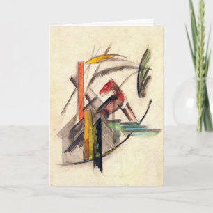 Carte Animal de Franz Marc, Art Expressionniste Vintage