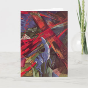 Carte Animal Fates par Franz Marc, Cubism Art Vintage