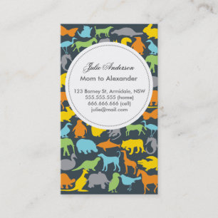 Carte animale faite sur commande de maman