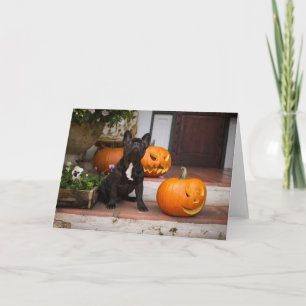 Carte Animaux de bébés cutest French Bulldog Halloween