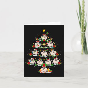 Carte Animaux de compagnie Xmas Lumières Père Noël Glide