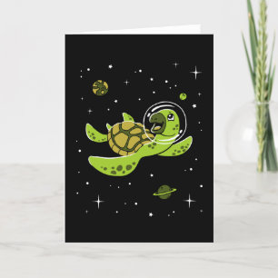 Carte Animaux de tortue dans l'espace