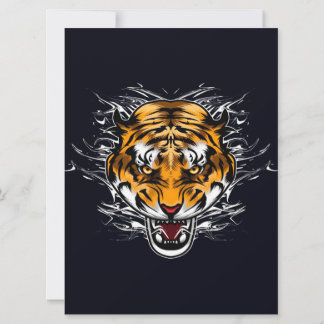 Carte Animaux Mignon Tigre | Dans Baignoire Mur 