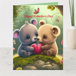 Carte Animaux mignons amoureux