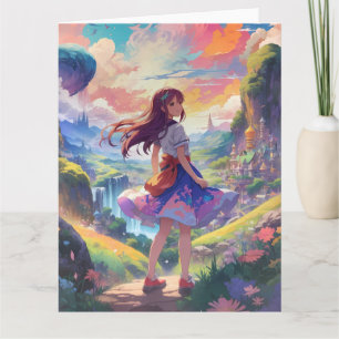 Carte Anime Girl on Adventure Large