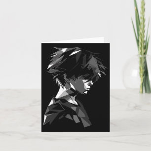 Carte Anime Manga Motif Polygon Art Anime