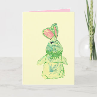 Carte Anita Bunny Blank Full-Color Card Vertical