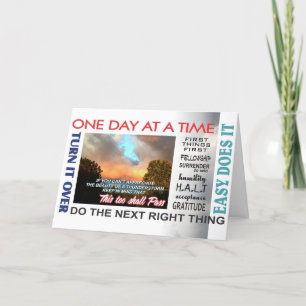 carte aniversary 16rev de slogans de récupération