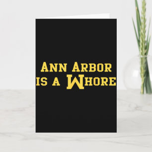 Carte Ann Arbor est une citation de sarcasme drôle 