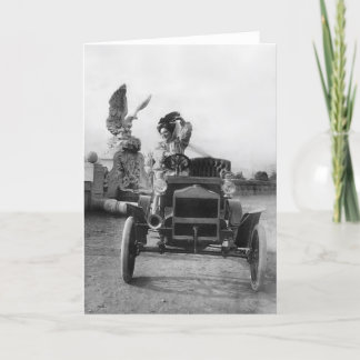 Carte Anna Held W/ Her Maxwell-Runabout Circa 1905-1910