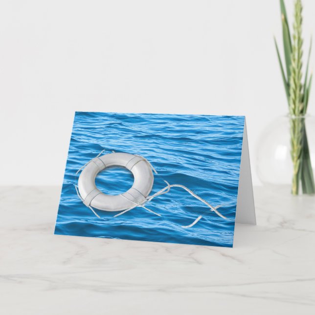 Carte anneau de Merci flottant dans l'eau (Devant)