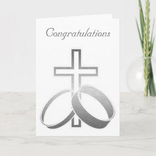 Carte Anneaux mariages et art croisé