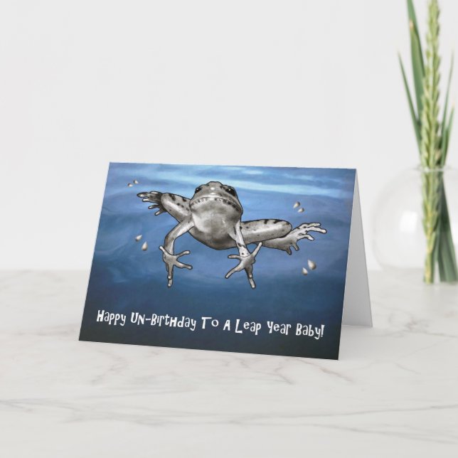 Carte Année bissextile Anniversaire : Joyeux Anniversair (Devant)