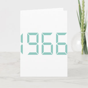 Carte Année de naissance - 1966 - Anniversaire