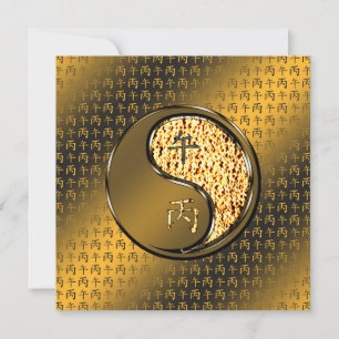 Carte Année du Cheval de Feu