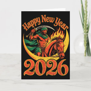 Carte Année du cheval de feu – Nouvel An du zodiaque chi