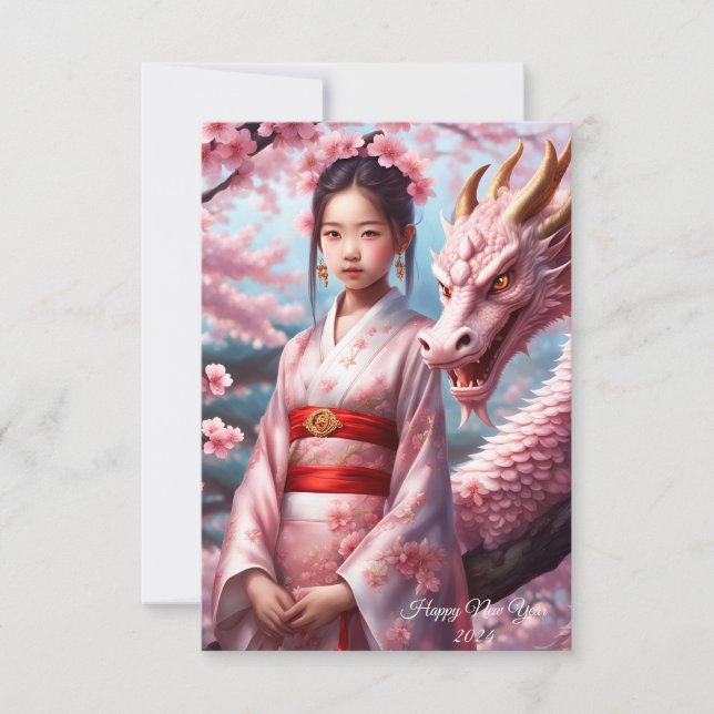 Carte Année du dragon 2024 (Devant)