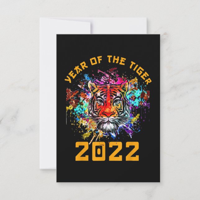 Carte Année du Tigre 2022 (Devant)