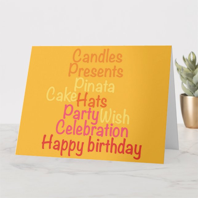Carte Anniversaire (Petite plante)