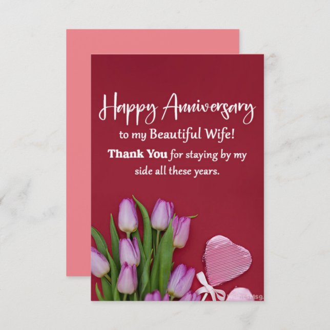 Carte Anniversaire (Devant / Derrière)