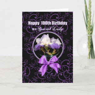Carte Anniversaire - 100ème - Femme Spéciale - Iris Viol