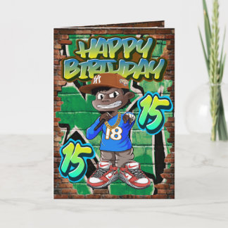 Carte anniversaire 15
