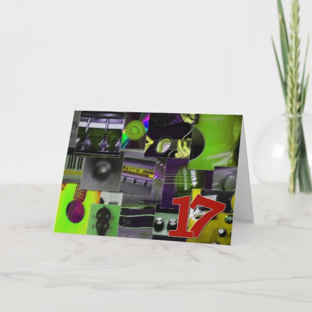 Carte Anniversaire 17 ans (Devant)