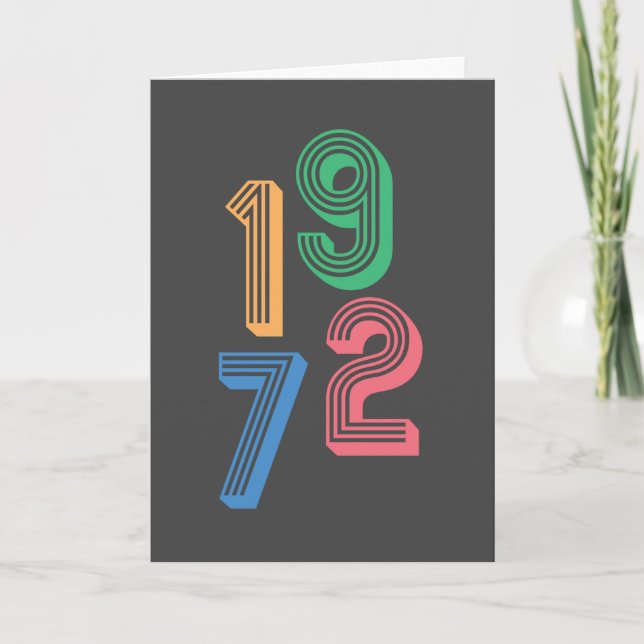 Carte Anniversaire - 1972 - 50e anniversaire (Devant)