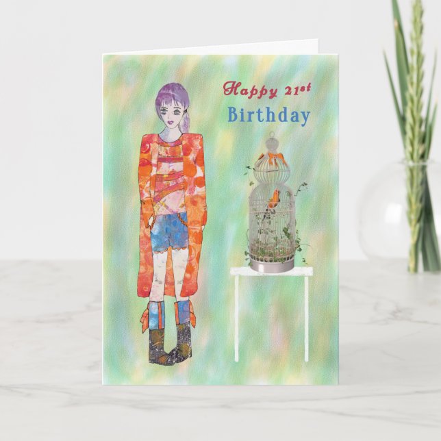 Carte Anniversaire 21. Anniversaire des femmes (Devant)