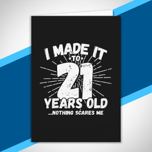 Carte Anniversaire 21 Ans - Mème d'anniversaire - 21e dr