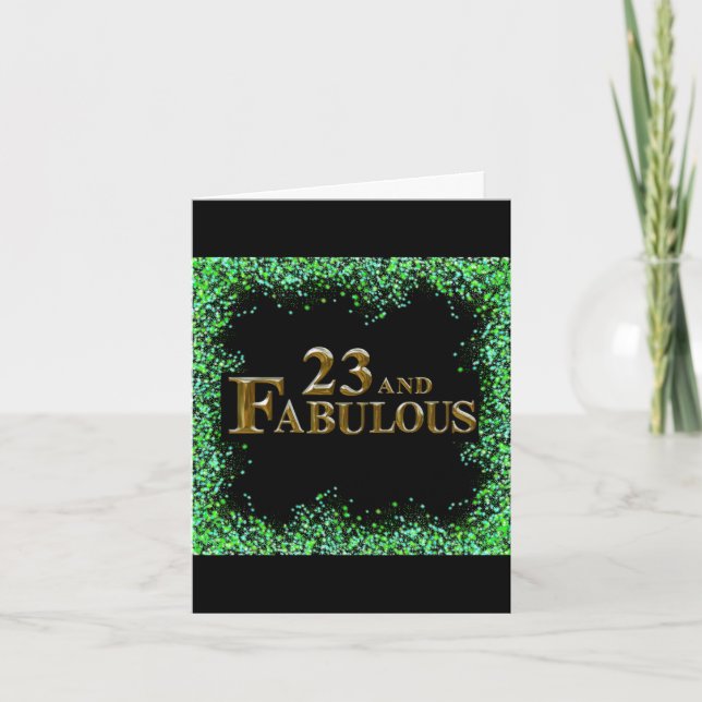 Carte Anniversaire 23 ans (Devant)