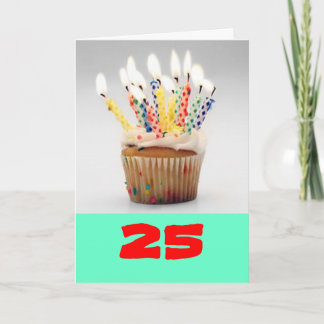 Carte anniversaire 25e